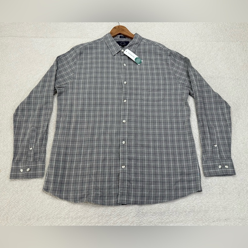 Stitch Fix Sustainable Lightweight Flannel Gray Men’s Size XL NEW WITH TAGS